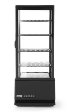 Witryna chłodnicza nastawna czarna | 98 l