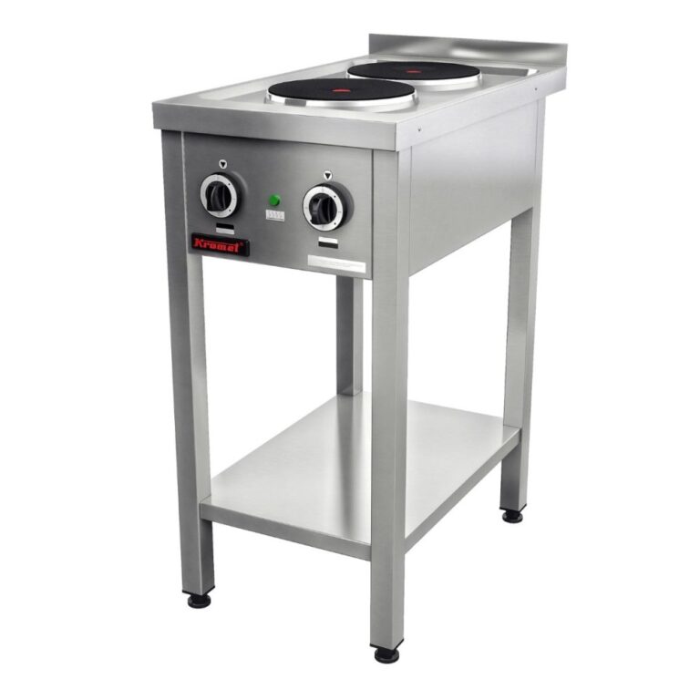 Kuchnia elektryczna 2-płytowa na podstawie otwartej 2×2.6 kW | Compact 700