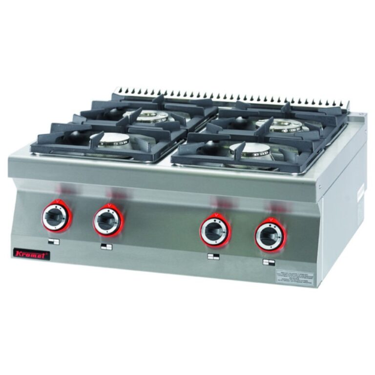 Kuchnia gazowa 4-palnikowa na podstawie szafkowej otwartej | Linia 700