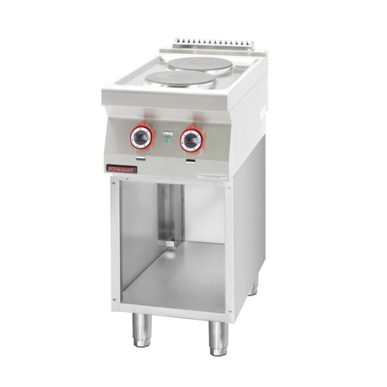 Kuchnia elektryczna 2-płytowa okrągła na podstawie szafkowej otwartej 2 x 2.6 kW | Linia 700