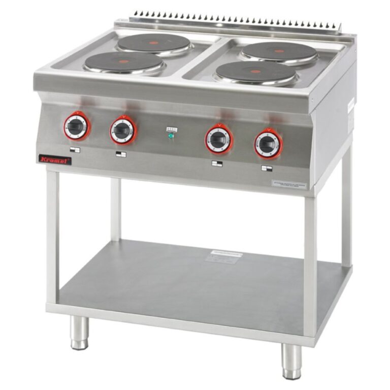 Kuchnia elektryczna 4-płytowa okrągła na podstawie szkieletowej 4 x 2.6 kW | Linia 700