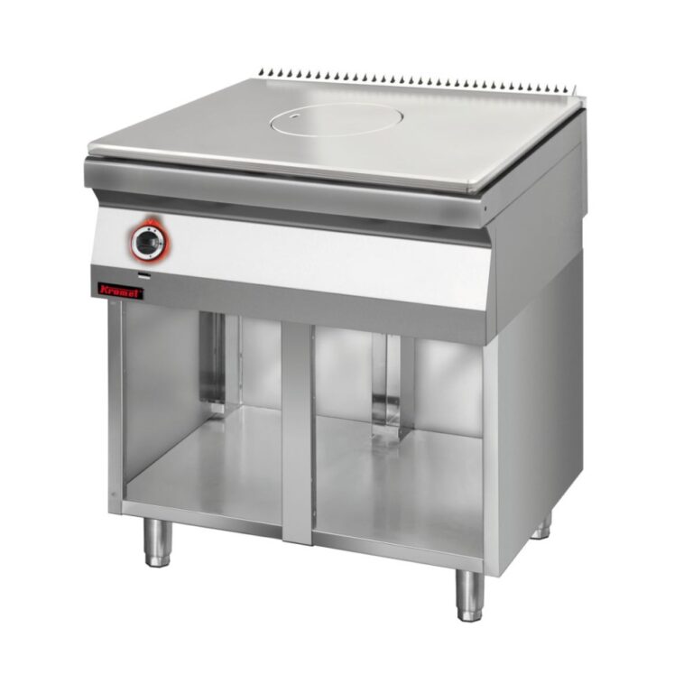 Płyta grzewcza gazowa 800 mm na podstawie szafkowej otwartej Solid Top | Linia 700