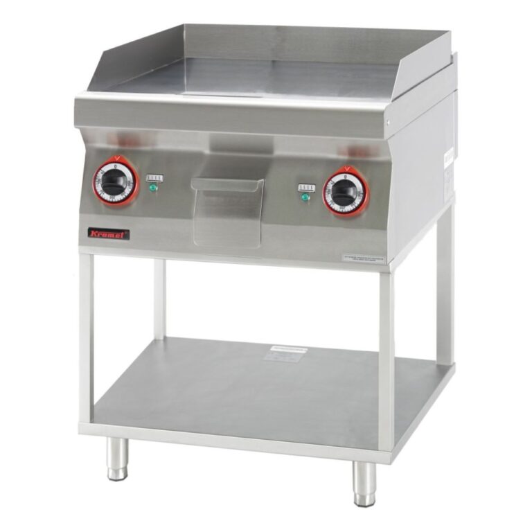 Płyta grillowa elektryczna na podstawie szkieletowej gładka 600 mm | Linia 700