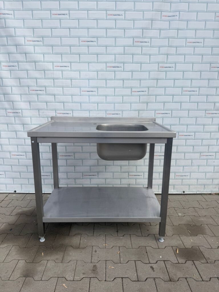 Stół ze zlewem jednokomorowym i półką 49/26/10