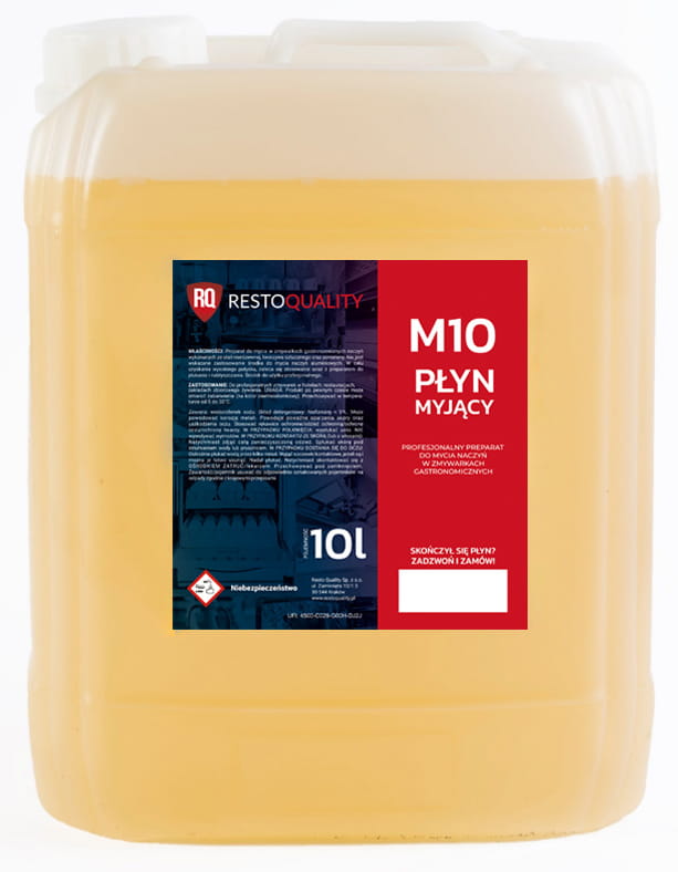 Profesjonalny płyn do mycia naczyń w zmywarkach gastronomicznych M10 46/26/4