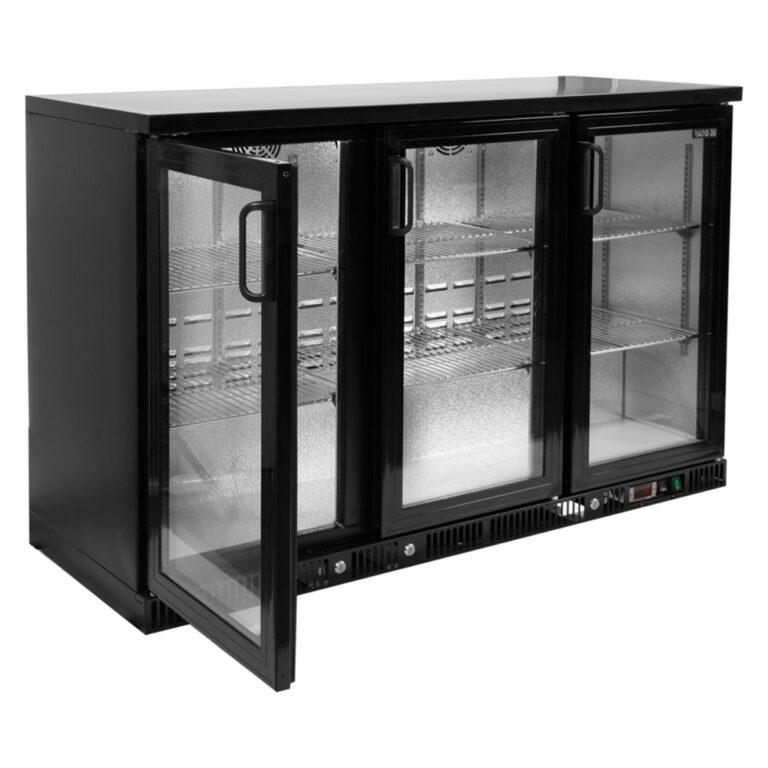Szafa chłodnicza do butelek 3-drzwiowa przeszklona 341 l z oświetleniem LED