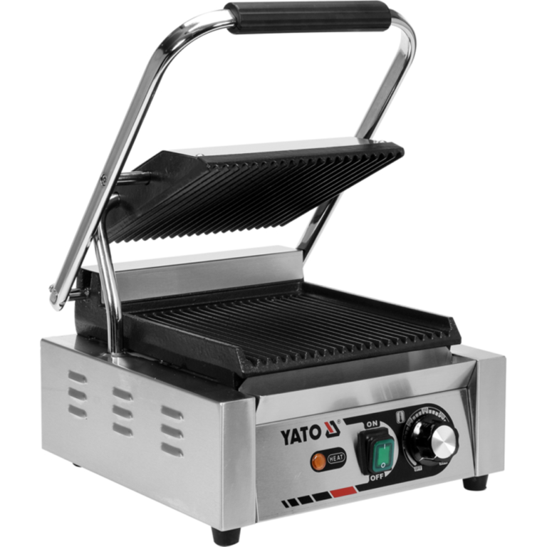Grill kontaktowy pojedynczy ryflowany